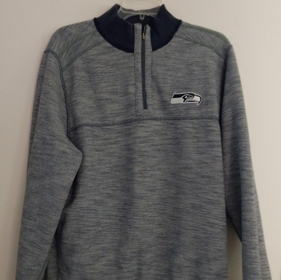 Tommy Bahama Seattle Seahawks Half-zip Reversible NFL Pullover Size: M - Picture 7 of 12